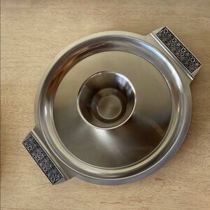 vintage MCM stainless Stanley Roberts serving tray